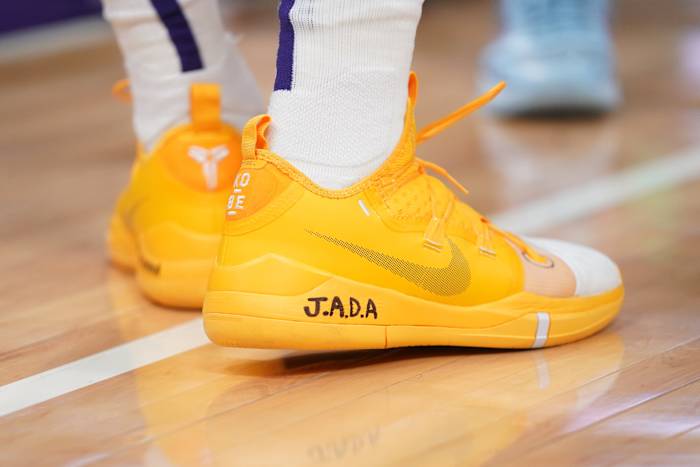 Phoenix Suns forward Jae Crowder wears the Nike Kobe AD shoes.