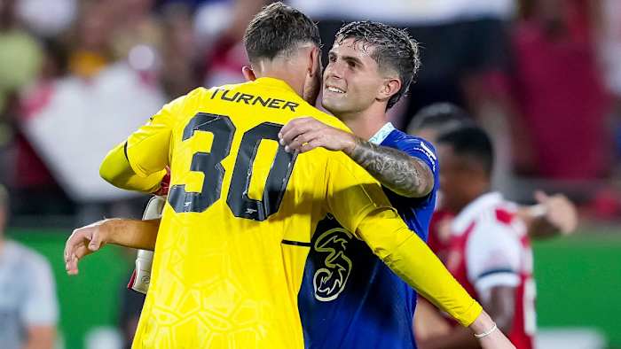 Christian Pulisic’s Chelsea and Matt Turner’s Arsenal met in the preseason in the U.S.