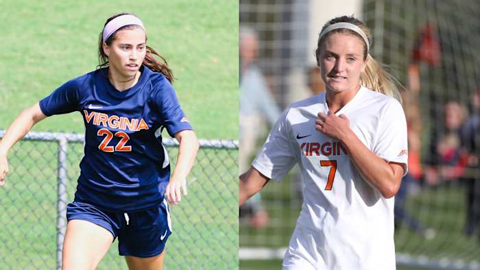 Virginia's Lia Godfrey and Alexa Spaanstra made the Women's Soccer Preseason All-ACC Team.