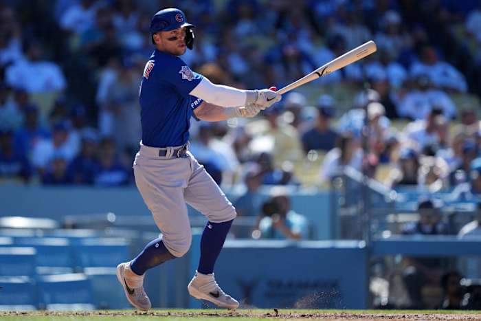 Hoerner at Dodger Stadium in 2022. 