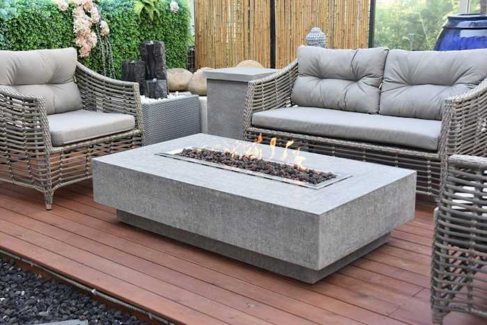 Elementi Manhattan 56-inch Natural Gas Fire Pit Table