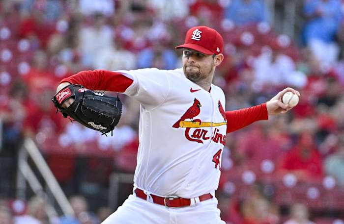 St. Louis Cardinals SP Jordan Montgomery pitching
