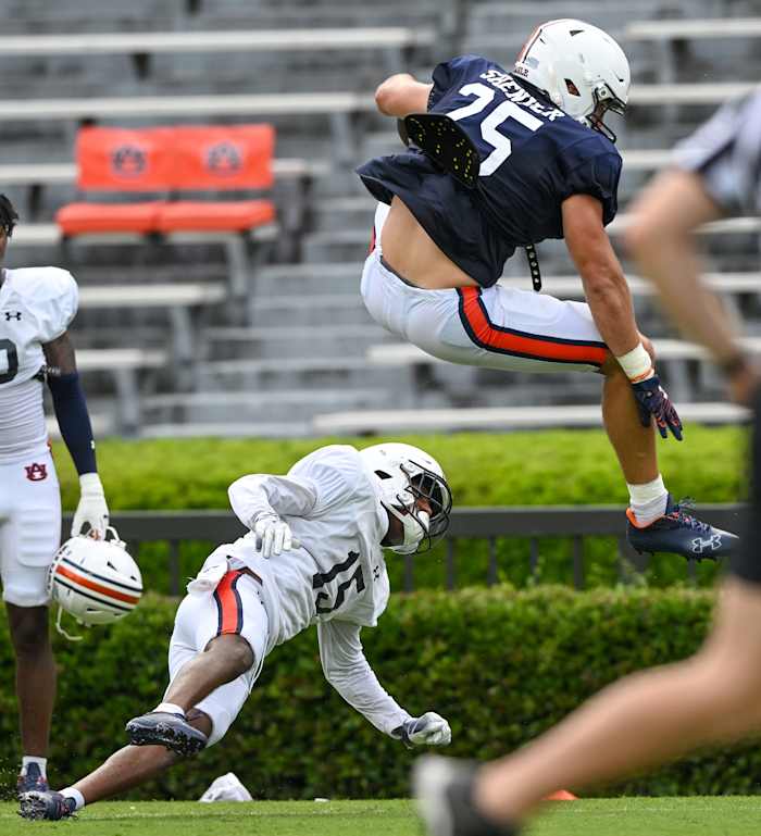 John Samuel Shenker (25)Auburn football scrimmage on Friday, Aug. 19, 2022 in Auburn, Ala. Todd Van Emst/AU Athletics