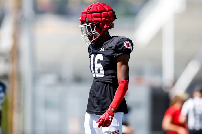 Zemaiah Vaughn, Utah Utes Fall Camp.