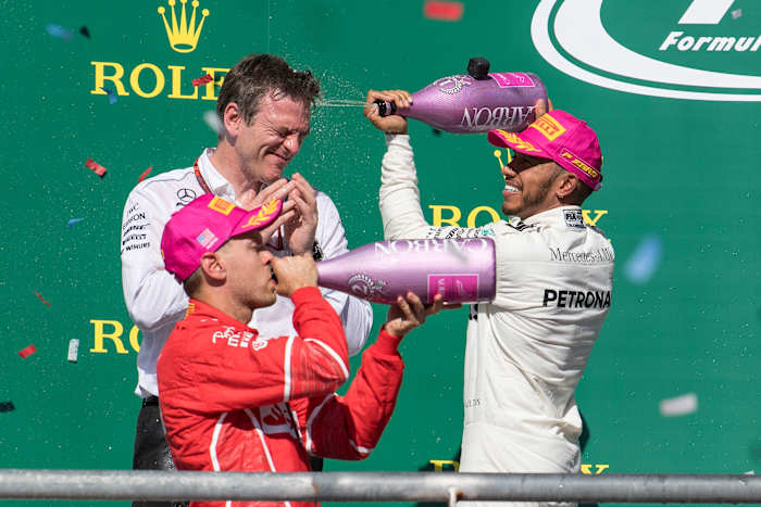 At age 23, Vettel became the youngest person in F1 to win a world title. He then went on to win three more championships in the next three years.