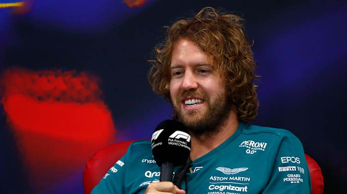 Sebastian Vettel during drivers press conference ahead of Belgian Grand Prix