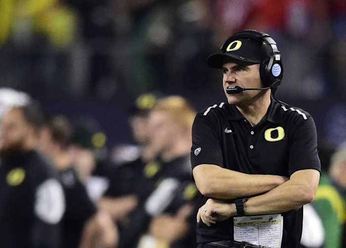 Mark Helfrich was named the Oregon head coach following Chip Kelly's departure after serving as his offensive coordinator.