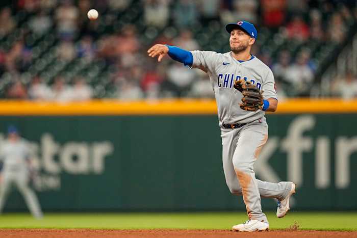 Chicago Cubs Nick Madrigal in Atlanta earlier this season.