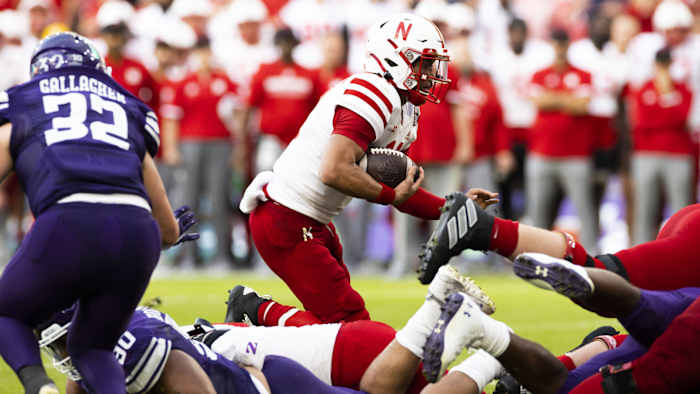 Casey Thompson run Nebraska vs Northwestern 2022 football