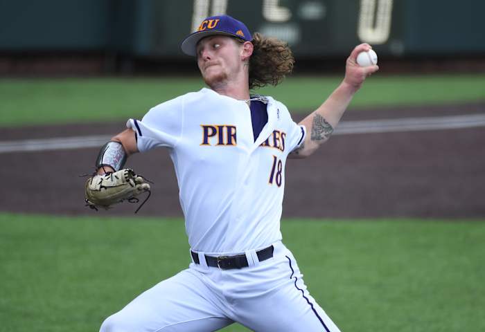 SF Giants prospect Carson Whisenhunt during his time in the Cape Cod League this summer.