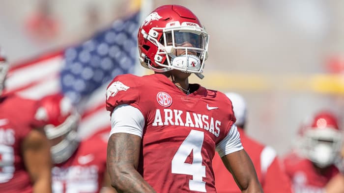 Malik Hornsby before Razorbacks' game against Cincinnati