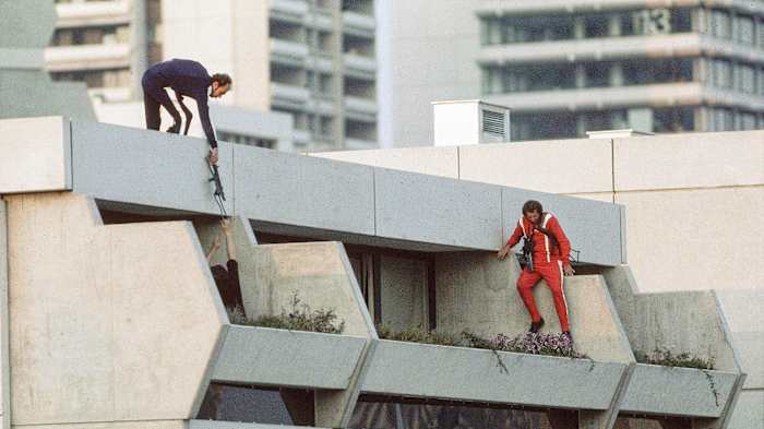 The standoff between German police (above) and the terrorists lasted nearly 18 hours.
