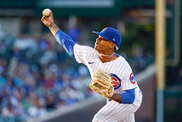 Chicago Cubs pitcher Marcus Stroman at Wrigley Field earlier this year.