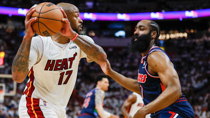 PJ Tucker and James Harden