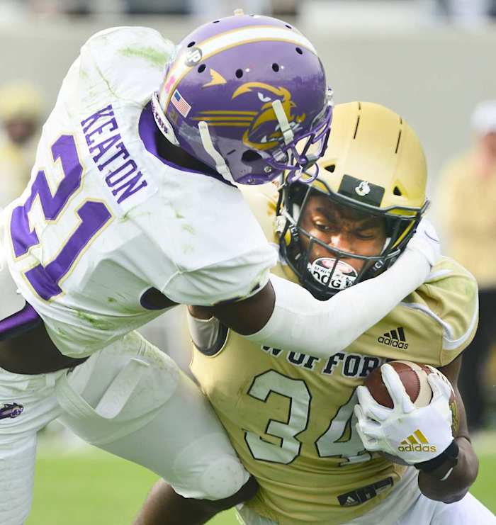 Western Carolina defensive back Andreas Keaton