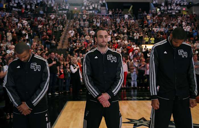 Tim Duncan, Manu Ginobili, Tony Parker, San Antonio Spurs