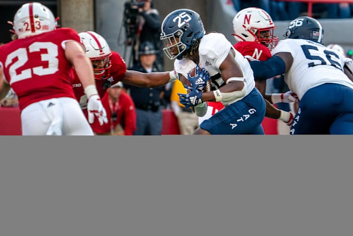 Jalen White first TD run 2022 Nebraska vs Georgia Southern football USATSI_19023121