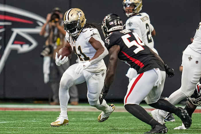 Rashaan Evans Alvin Kamara