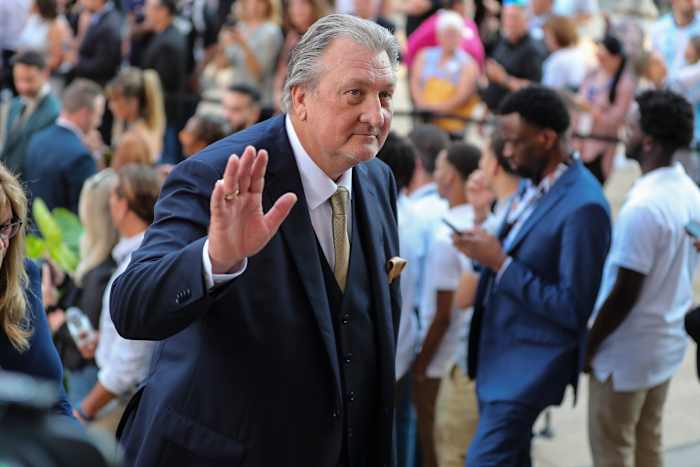 Sep 10, 2022; Springfield, MA, USA; 2022 Basketball Hall of Fame inductee Bob Huggins arrives at Symphony Hall. Mandatory Credit: Wendell Cruz-USA TODAY Sports