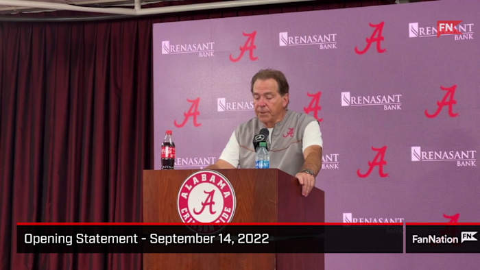 Nick Saban Opening Statement September 14 2022