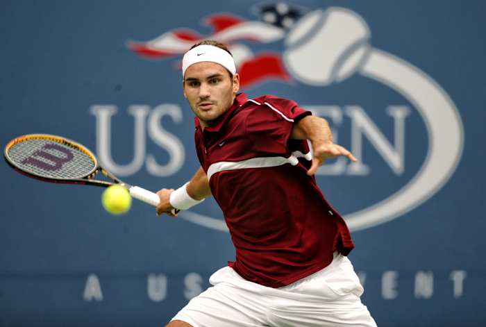 Roger Federer at the 2003 U.S. Open.