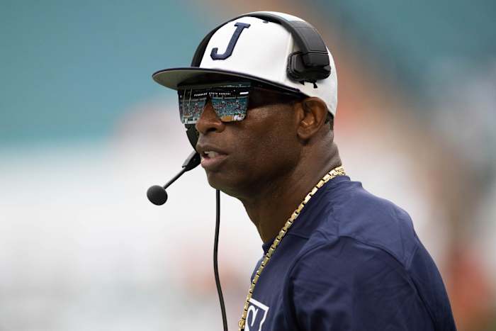 Jackson State head coach Deion Sanders