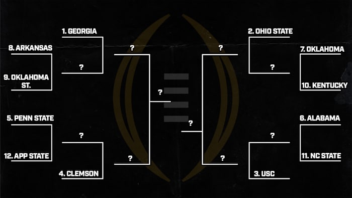 A 12-team hypothetical Playoff bracket post–Week 3