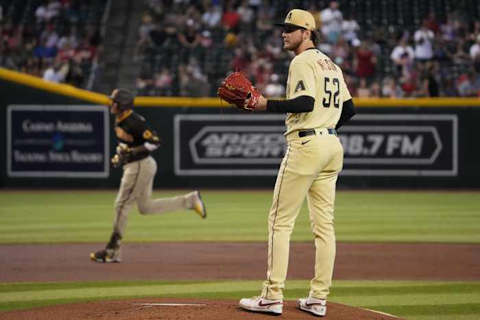 Ryne Nelson give up two run homer to Manny Machado in loss