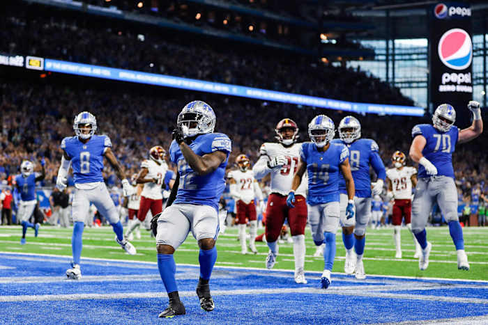 Former Detroit Lions running back D'Andre Swift