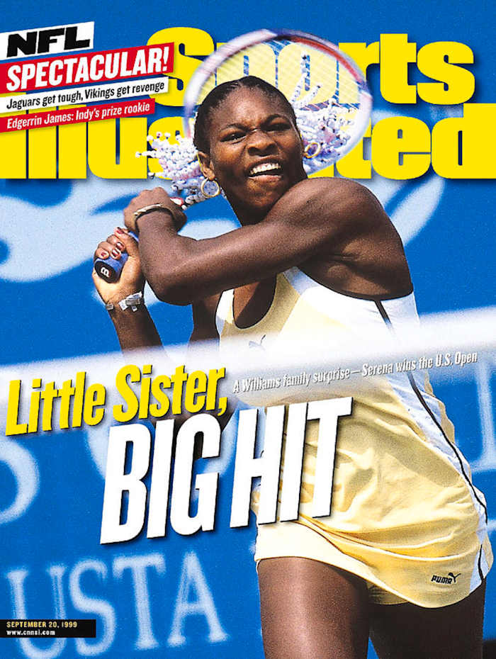 Serena Williams on the cover of Sports Illustrated in 1999