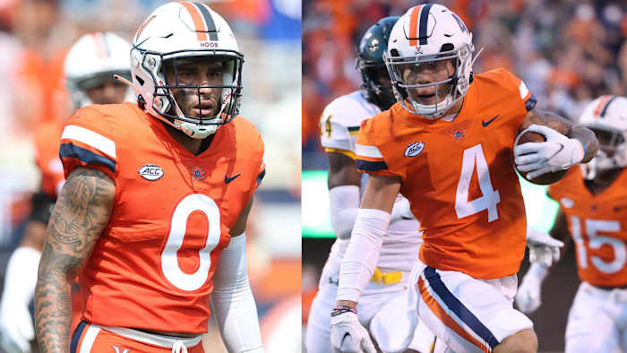 Injury report for Virginia safety Antonio Clary and receiver Billy Kemp IV.