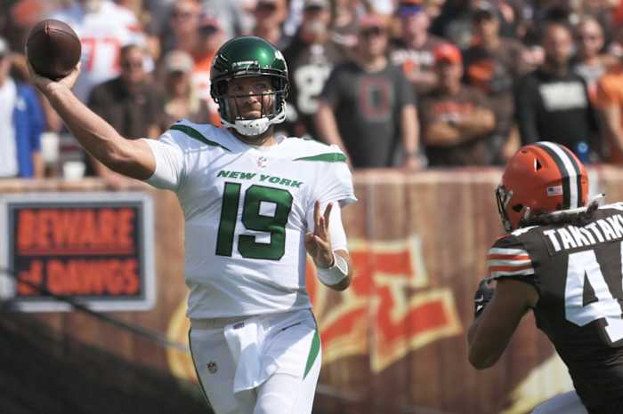 Jets quarter back Joe Flacco