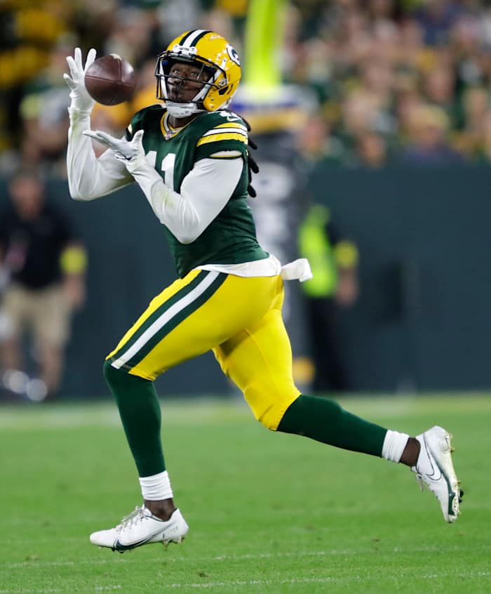 Sammy Watkins hauls in a deep pass during the fourth quarter vs. Chicago. (Photo by Dan Powers/USA Today Sports)