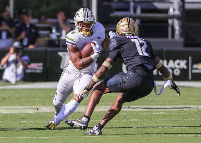 Georgia Tech running back Dontae Smith vs UCF
