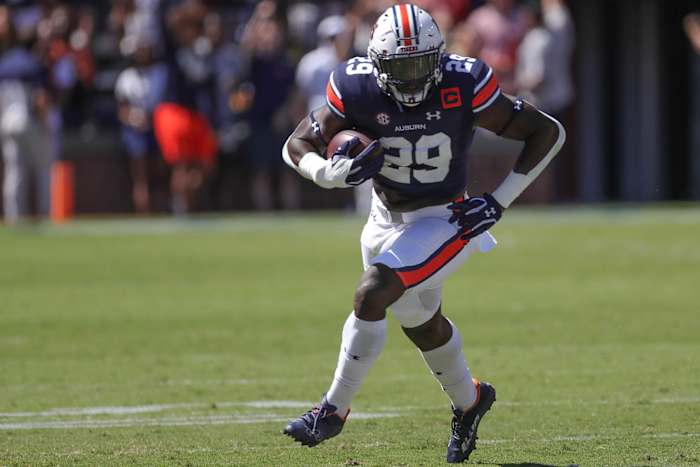 Derick Hall after his interception vs Missouri.