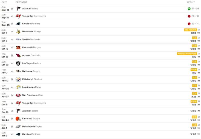 Saints 2022-23 Schedule