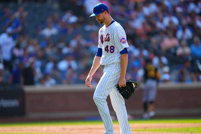 deGrom posted a rare 2.93 ERA in four innings pitched against the A’s, bringing his for the month of September up to 4.50.