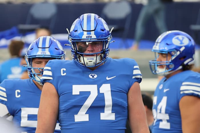 BYU vs Utah State Blake Freeland