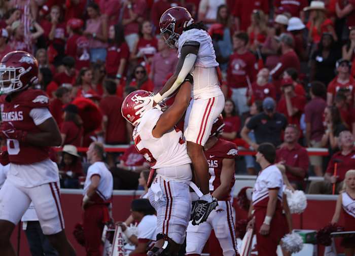 Emil Ekiyor Jr. and Jahmyr Gibbs