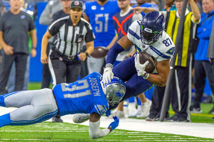 A reliable target for Geno Smith and a much-improved blocker, Seattle may strongly consider extending Noah Fant as part of future plans.