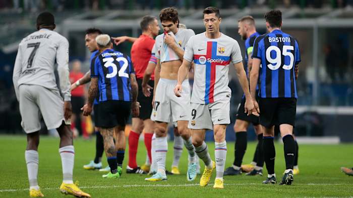 Barcelona loses to Inter Milan in the Champions League