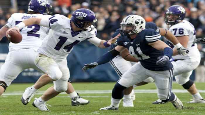 Andy Dalton in the 2009 TCU/BYU game.