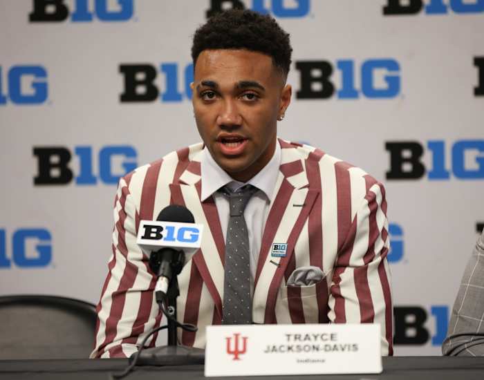 Trayce Jackson-Davis has scored 1,588 points at Indiana in three years, and ranks No. 15 in school history. (USA TODAY Sports)