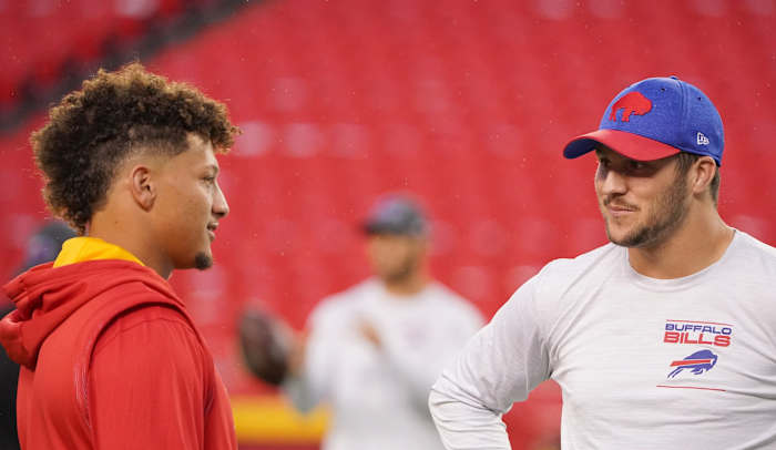 Chiefs quarterback Patrick Mahomes and Bills quarterback Josh Allen will meet in a key Week 6 matchup.