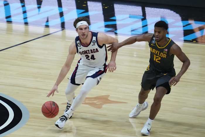 Corey Kispert in the National Championship game vs. Baylor - USA Today