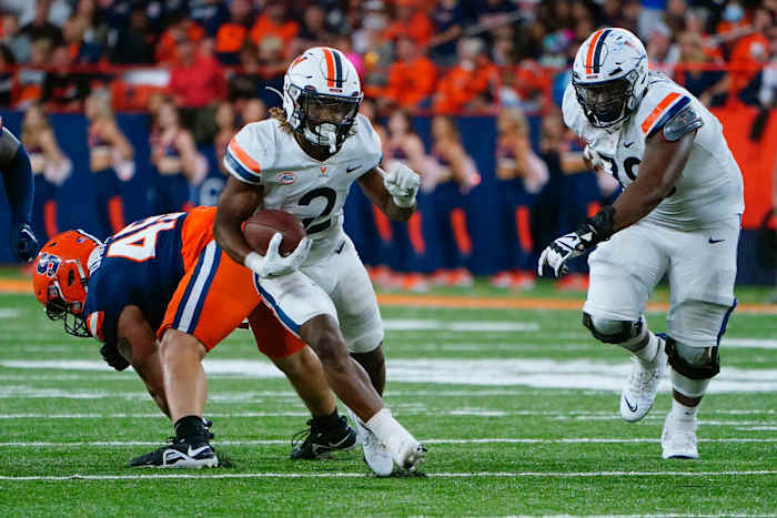 Virginia running back Perris Jones