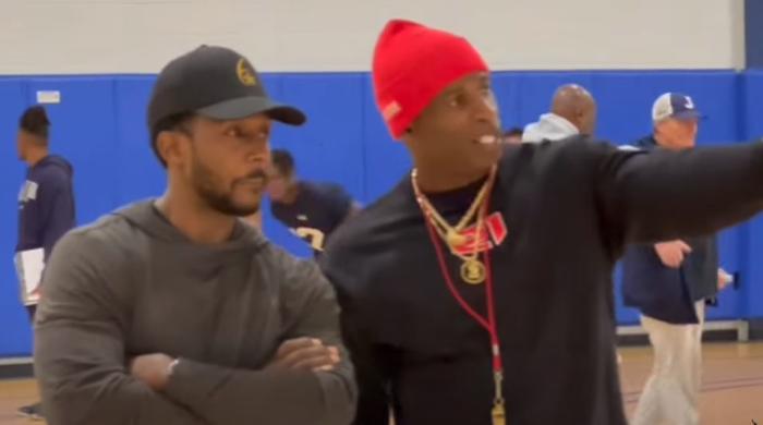 Desmond Howard and Coach Deion Sanders