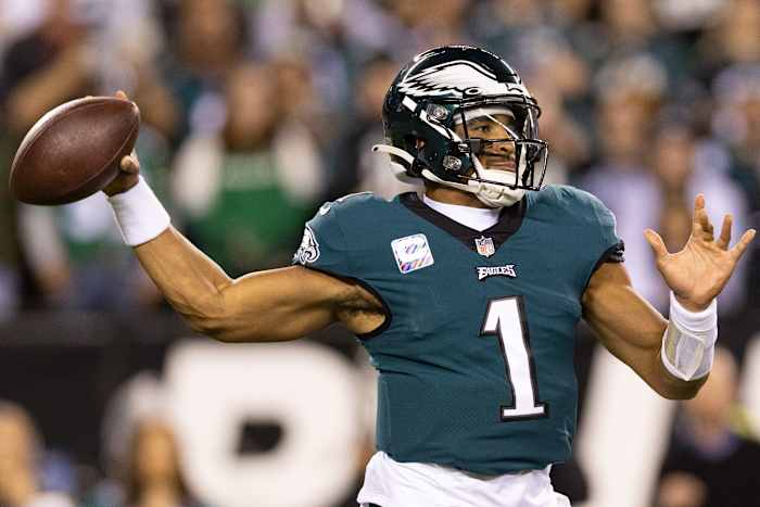 Philadelphia Eagles quarterbacks Jalen Hurts