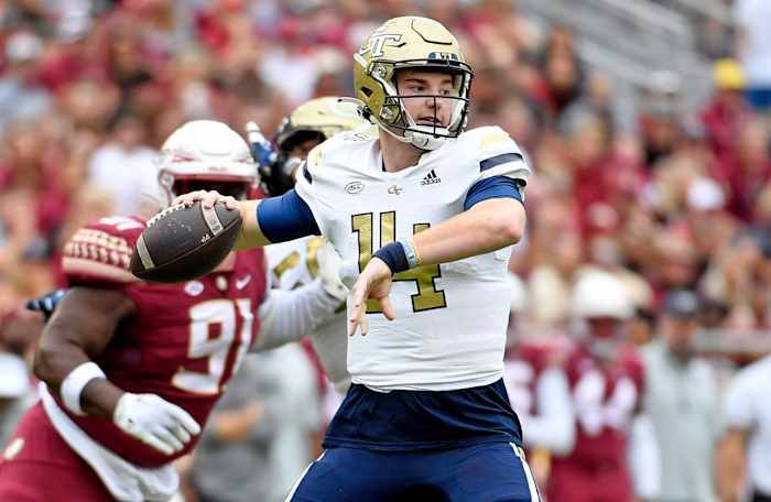 Georgia Tech quarterback Zach Pyron