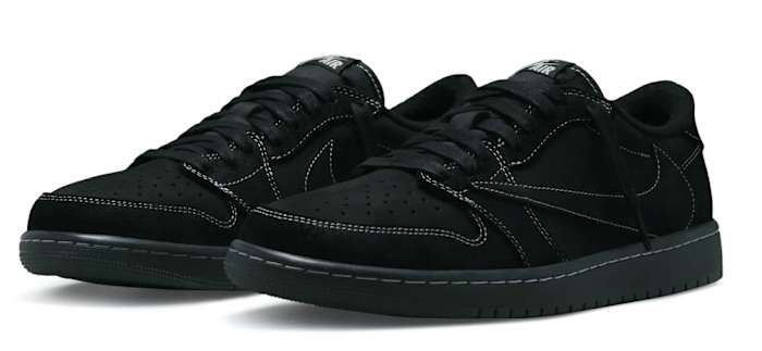 Black Travis Scott shoes.